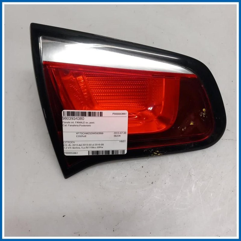 Fanale int. FANALE 
sx. 
post. CITROEN C3 II
