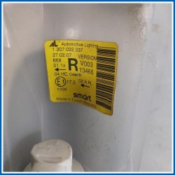 Proiettore HEADLAMP RH 
dx. 
ant. SMART City Coupe 450