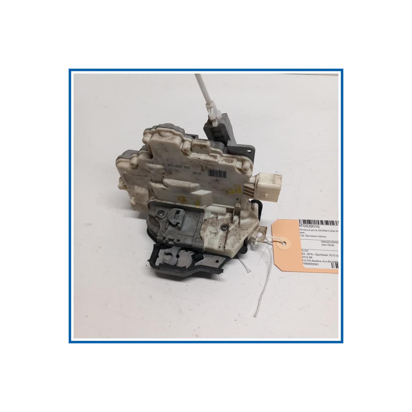 Serratura porta SERRATURA POST DX 7 PIN | dx. | post. AUDI A3 8PA Sportback