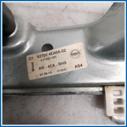 Alzacristallo porta Regulator assy- | dx. | post. NISSAN Qashqai II