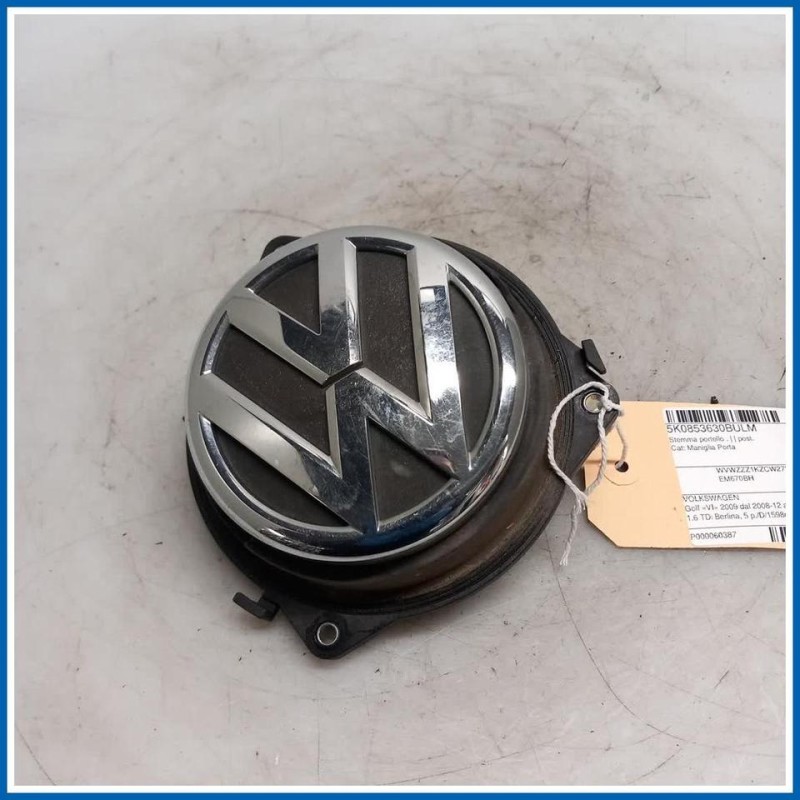 Stemma portello . |  | post. VOLKSWAGEN Golf VI