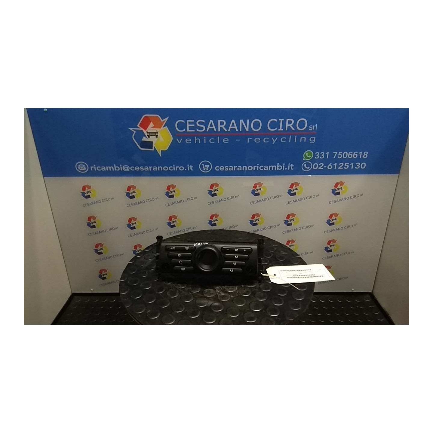 BLOCCO COMANDO CLIMATIZZAZIONE C/CLIMA AUTOMATICO 052 MINI MINI (R50/R53) (07/01-07/06) W10B16A 64116962469