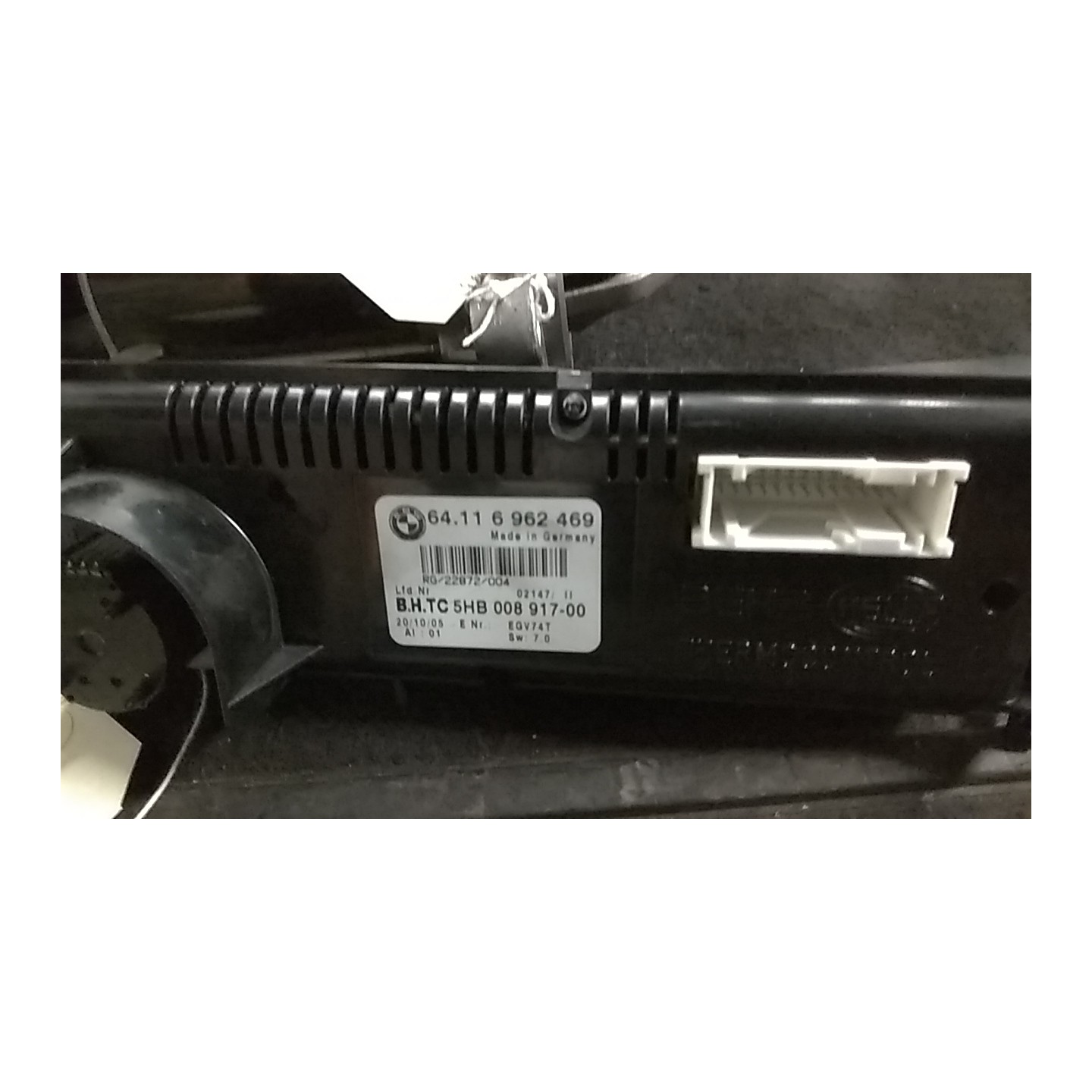 BLOCCO COMANDO CLIMATIZZAZIONE C/CLIMA AUTOMATICO 052 MINI MINI (R50/R53) (07/01-07/06) W10B16A 64116962469