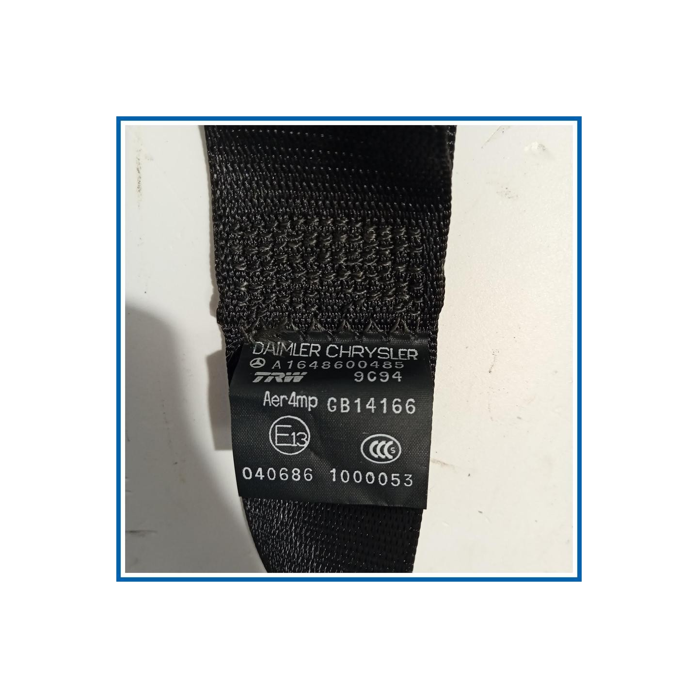 Cintura di sicurezza sedile CINTURA DI SICUREZZA | dx. | post. MERCEDES Classe ML W164