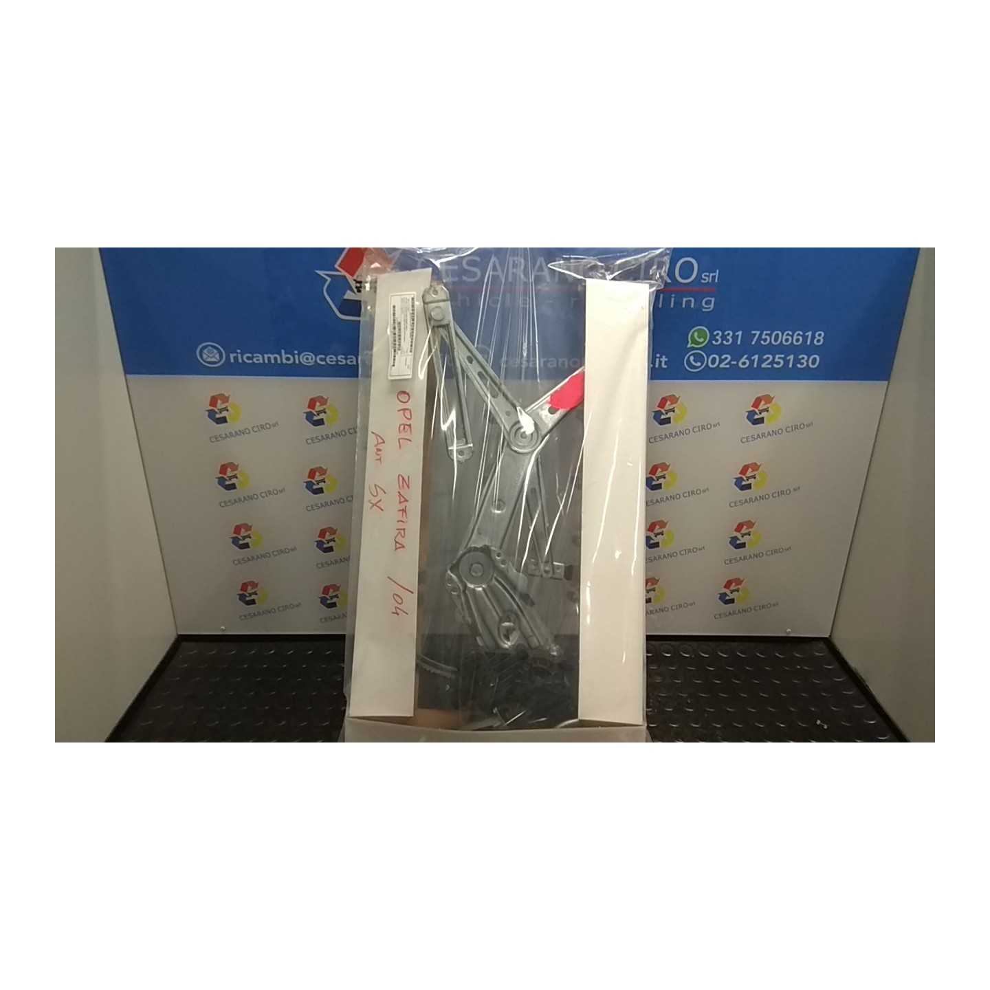 ALZACRISTALLO PORTA ANT. SX. 008 OPEL ZAFIRA (T98) (03/99-12/05) Y20DTH 90579385