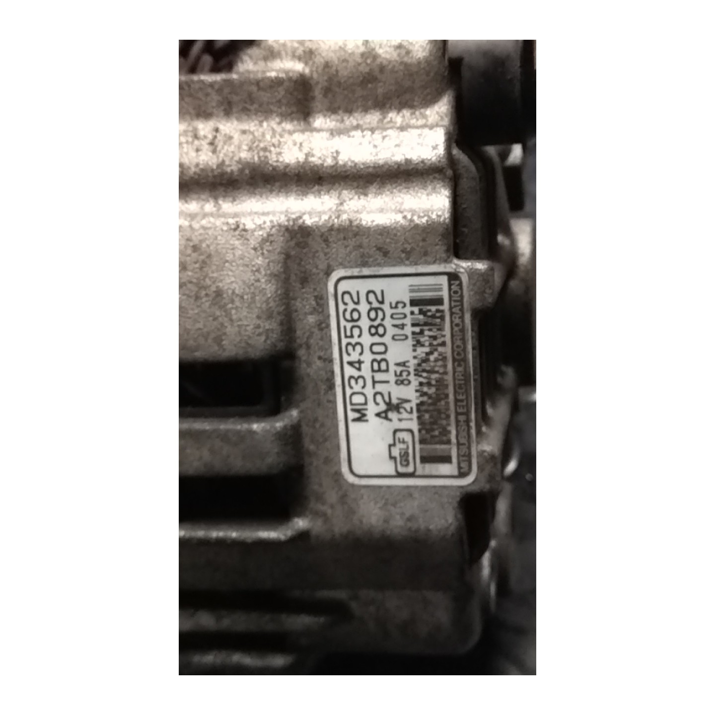 ALTERNATORE 041 MITSUBISHI SPACE STAR (09/98-06/07) 4G93 MD343562