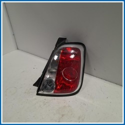 FANALE POSTERIORE BORDO NERO FIAT 500 (3P) (07/07>01/15