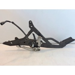 Piastra attacco pedana appoggiapiedi anteriore e posteriore Kawasaki ER-6N (12-16) ER-6N 25Kw Destro