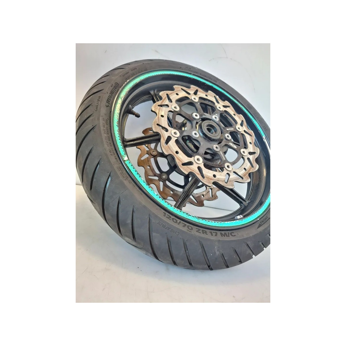 Ruota/cerchio anteriore con cuscinetti Kawasaki ER-6N (12-16) ER-6N 25Kw 
