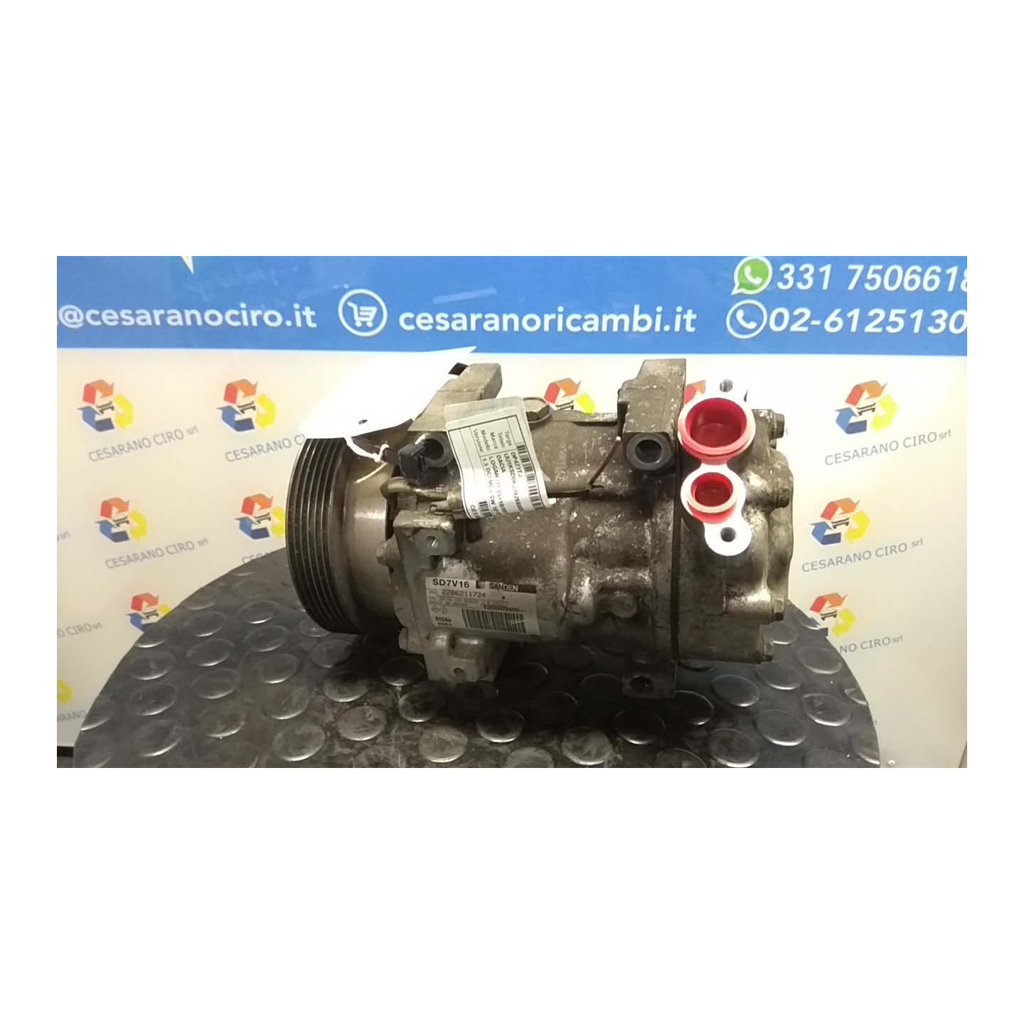 COMPRESSORE A/C 032 DACIA LOGAN (11/05-10/08) K9KK7 6001549991