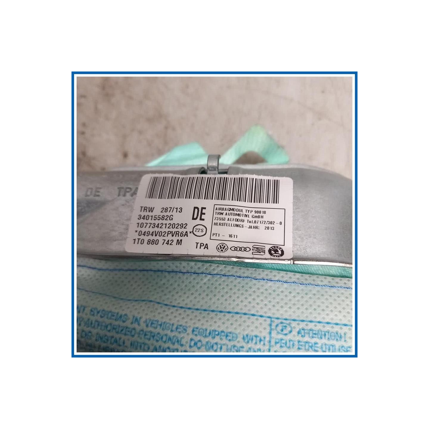 Air-bag a tendina dx. VOLKSWAGEN Touran III