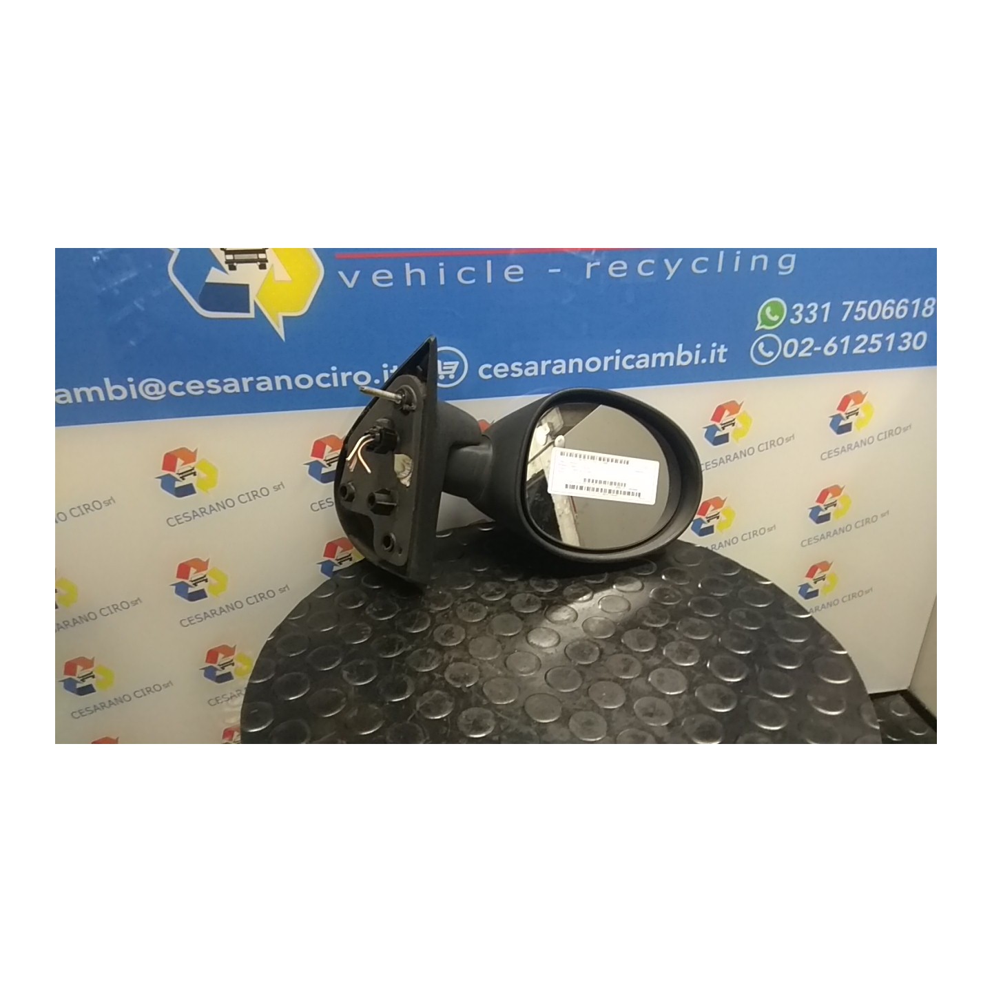 RETROVISORE EST. REGOLAZ. ELETTR. 09/00 DX. 012 RENAULT TWINGO 1A SERIE (08/98-09/07) D7FF7 7700834989