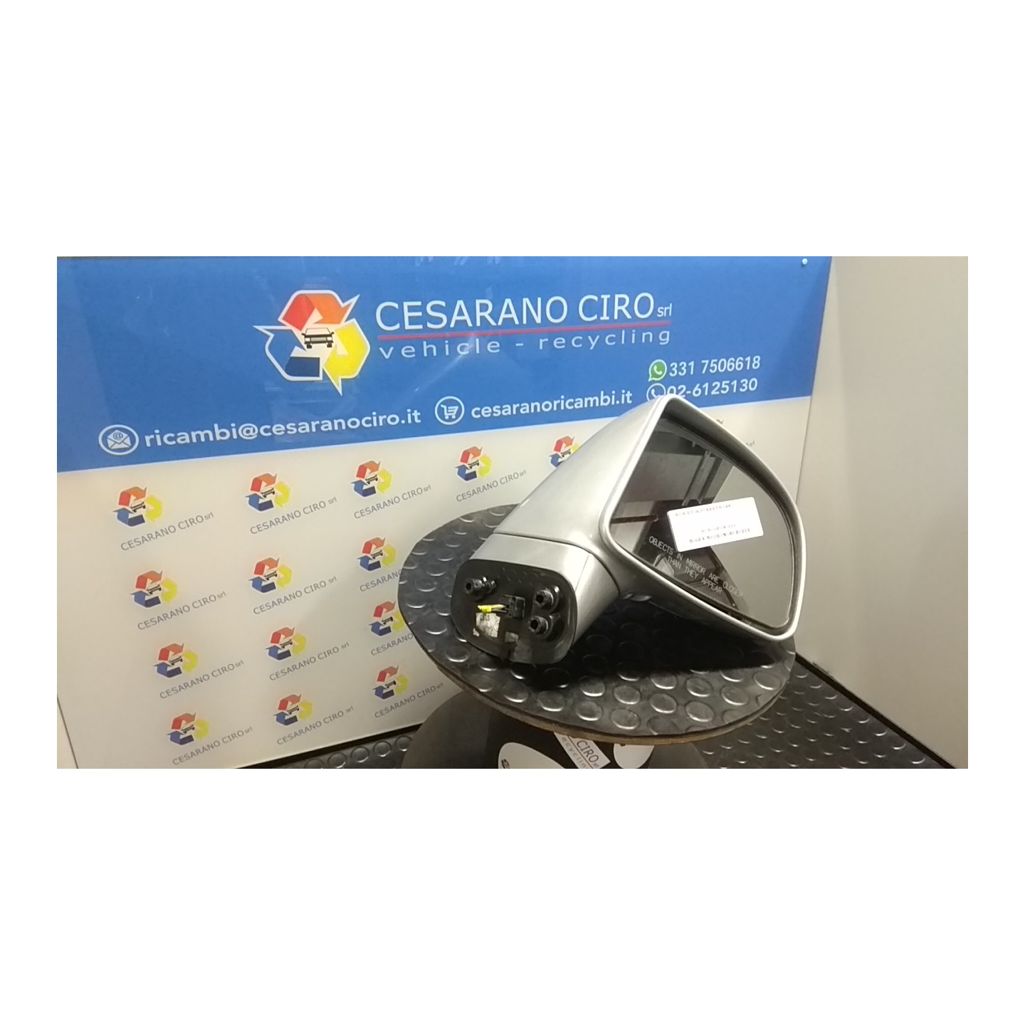 RETROVISORE EST. REGOLAZ. ELETTR. VERNICIATO TERMICO DX. 097 KIA CARENS 2A SERIE (11/06-) D4EA 876201D340
