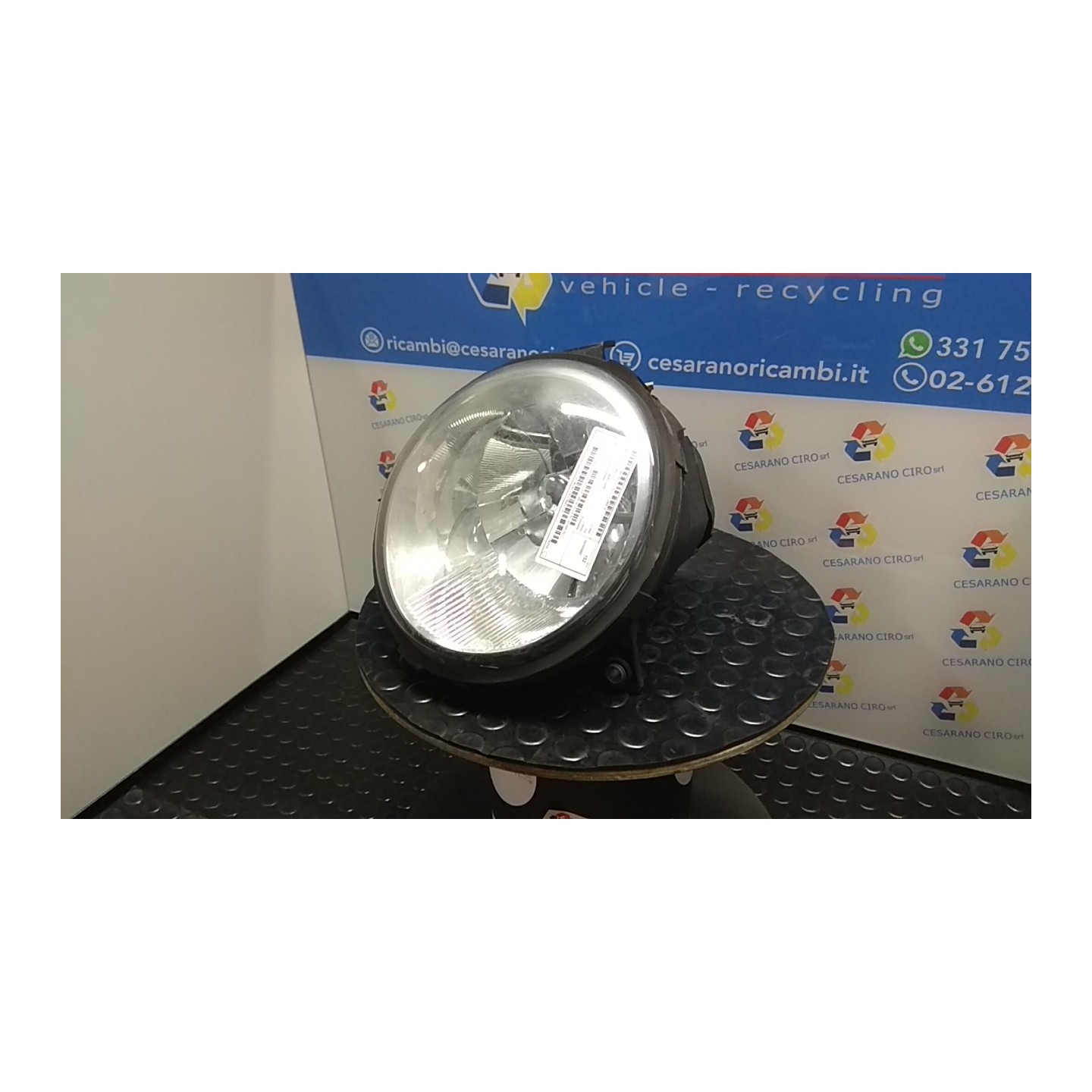 PROIETTORE CON REGOLATORE ALTEZZA SX. 019 VOLKSWAGEN LUPO (6X) (09/98-05/05) AUD 6X1941751J