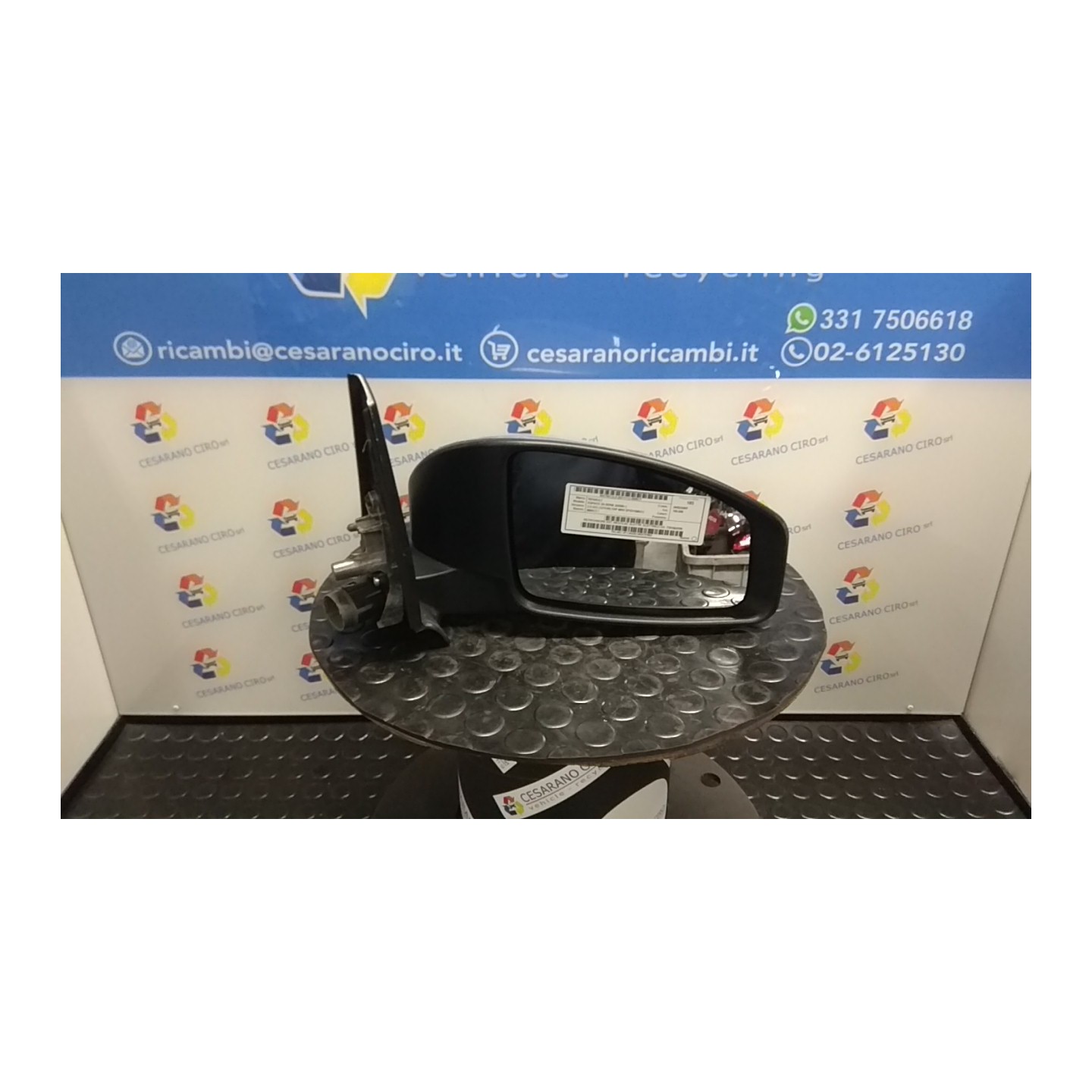 RETROVISORE EST. REGOLAZ. ELETTR. ELETTRICO DX. 017 RENAULT ESPACE 3A SERIE (03/06-) M9RC7 7701053700