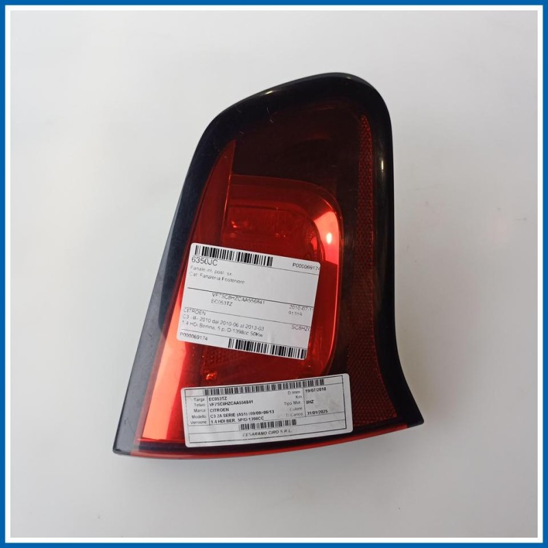 Fanale int. post. sx. CITROEN C3 2a Serie (A51) (09/09>06/13
