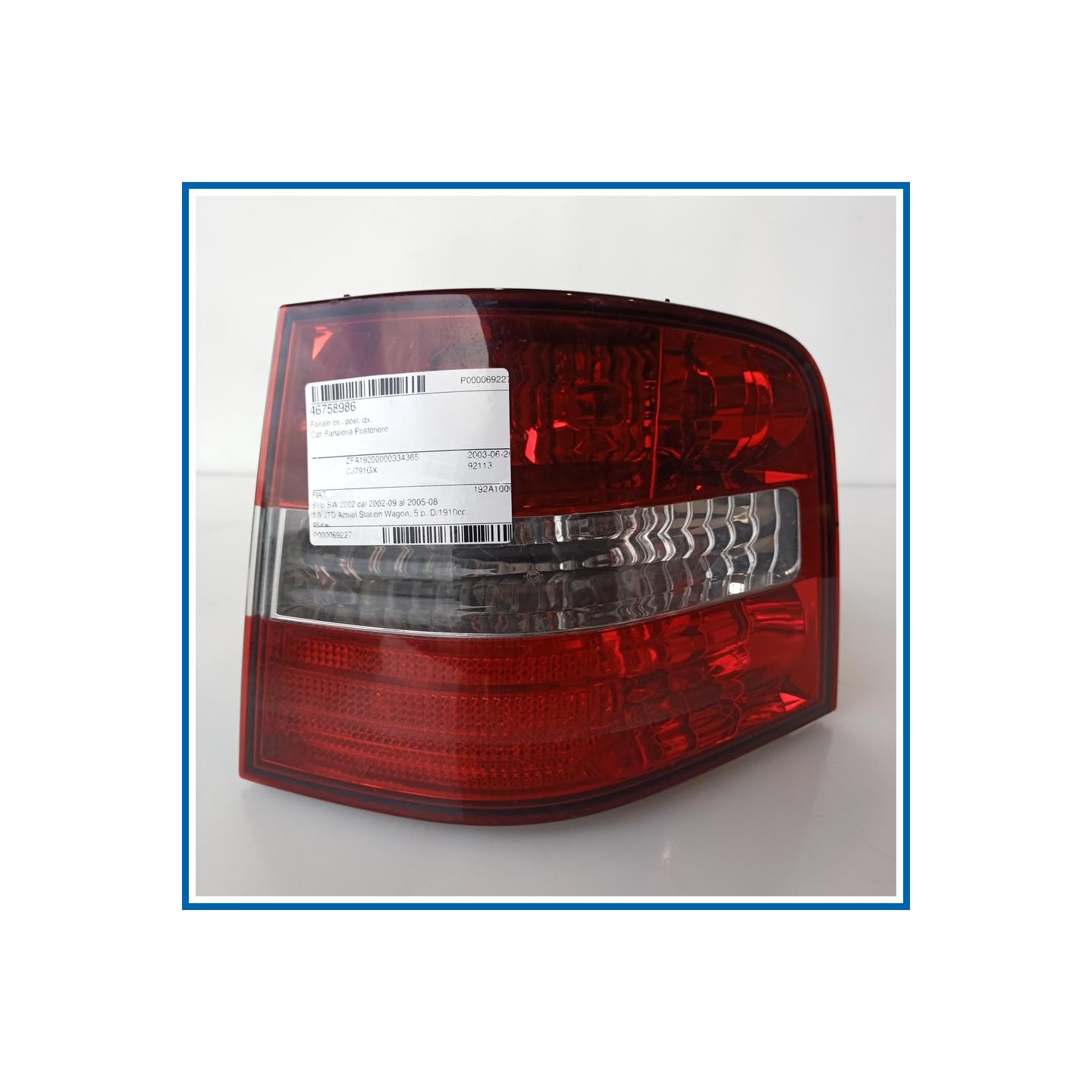 Fanale est. post. dx. FIAT STILO (2C) (09/01>11/03