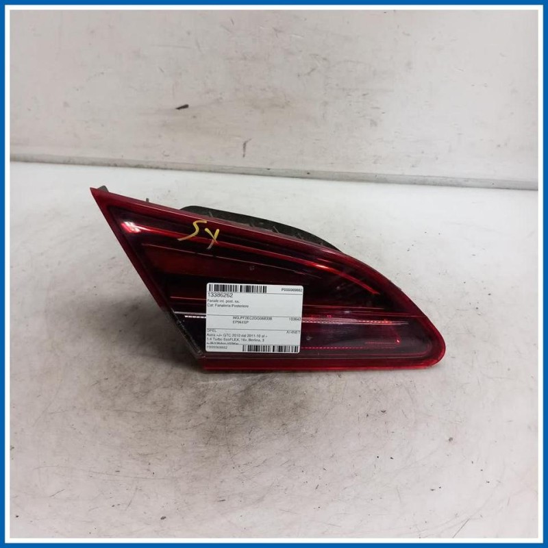 Fanale int. post. sx. OPEL Astra J GTC