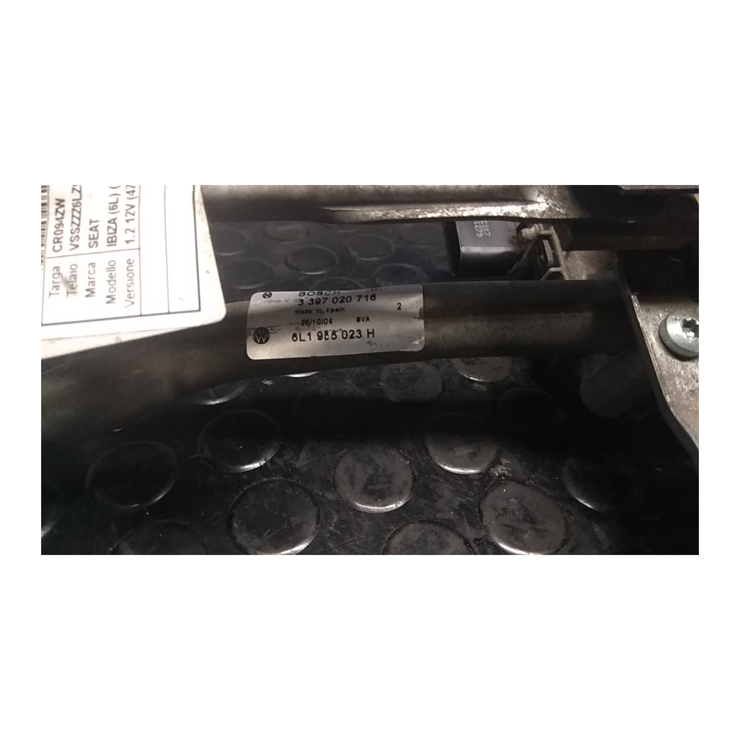 MOTORINO TERGIPARABREZZA 054 SEAT IBIZA (6L) (12/01-08/09) AZQ 6Q2955119A