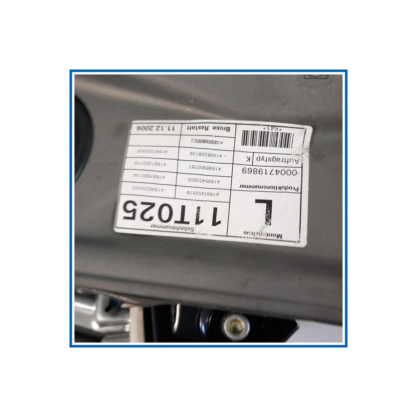 Alzacristallo porta ant. sx. MERCEDES Classe A W169