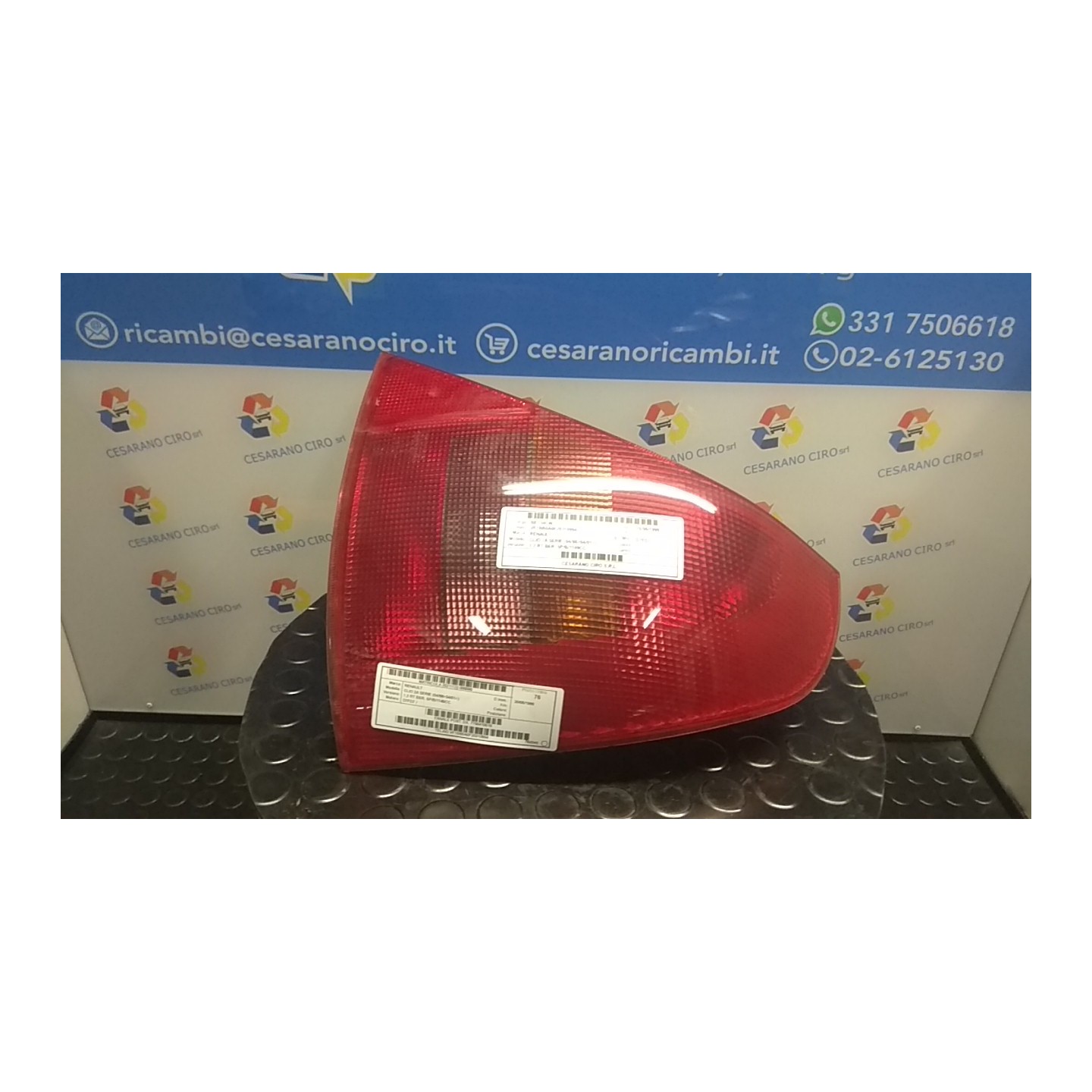 FANALE POST. DX. 080 RENAULT CLIO 2A SERIE (04/98-04/01) D7FD7 7700410518