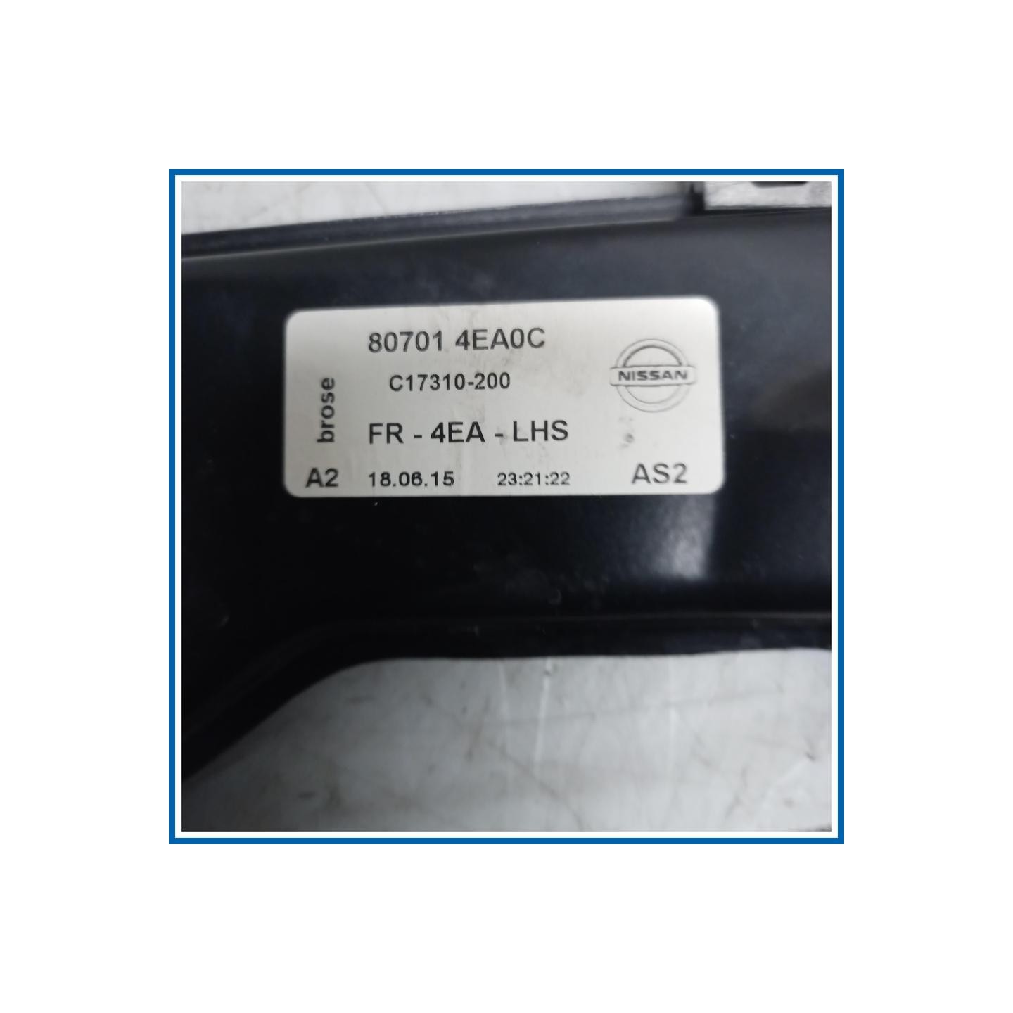Alzacristallo porta ant. sx. NISSAN Qashqai II