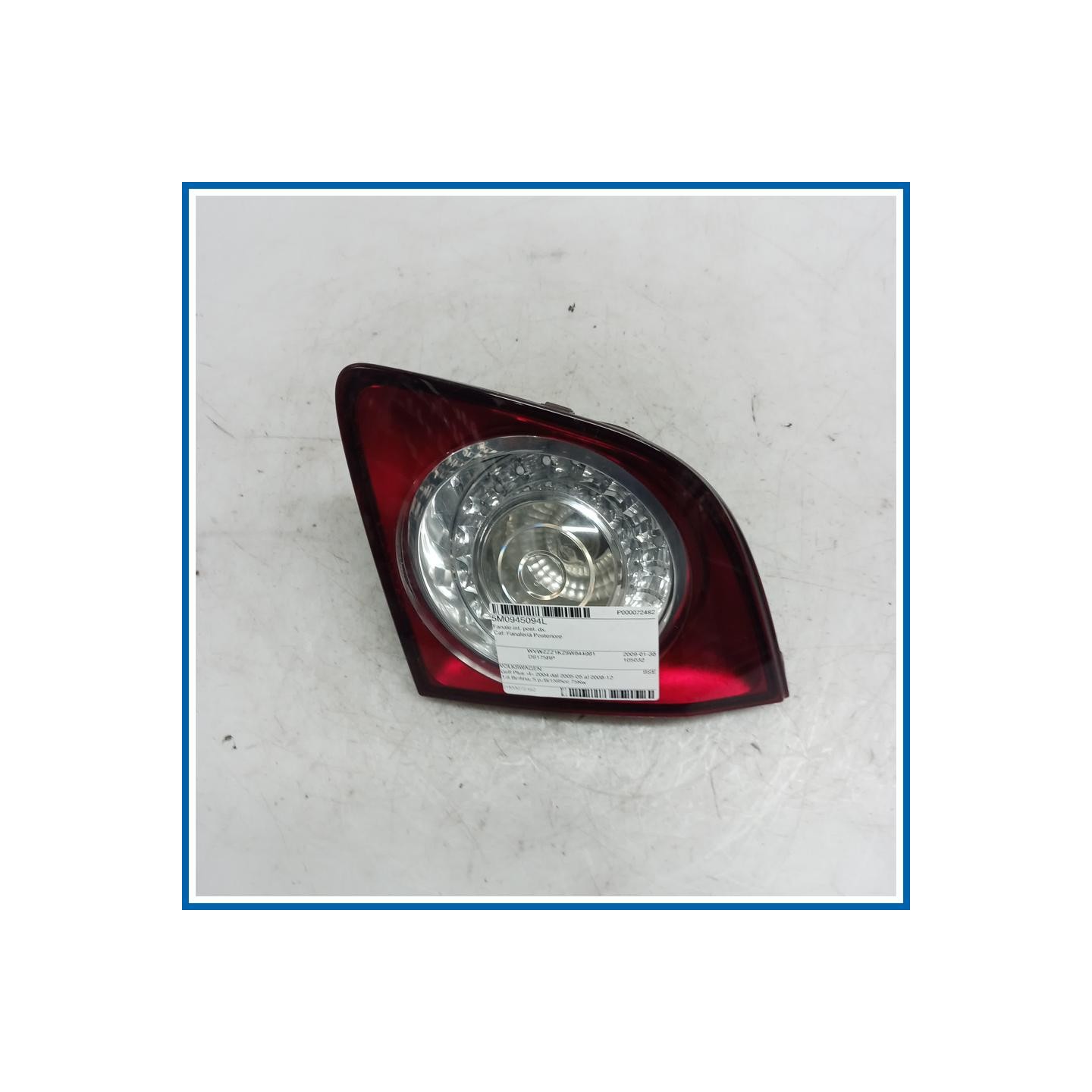 Fanale int. post. dx. VOLKSWAGEN Golf Plus I