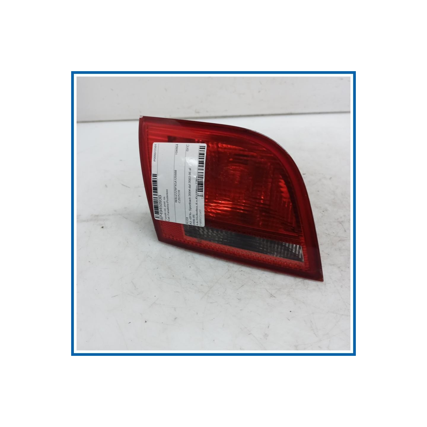 Fanale int. post. sx. AUDI A3 8PA Sportback