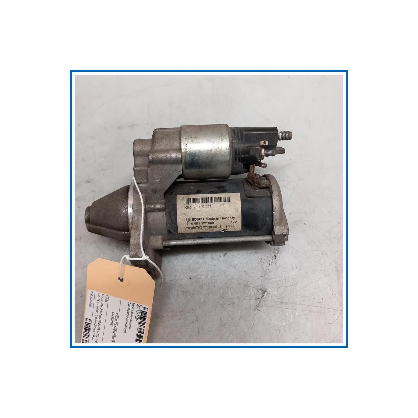 Motorino avviamento OPEL Corsa D