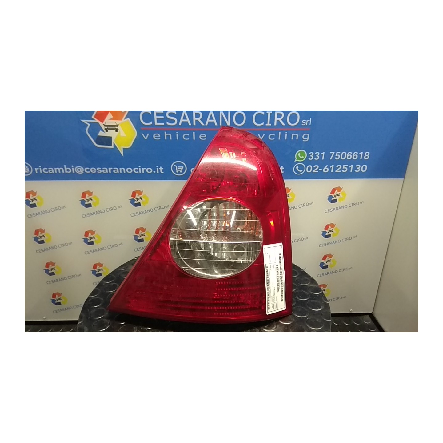 FANALE POST. DX. 063 RENAULT CLIO 2A SERIE (05/01-11/10) D7FG7 8200917487