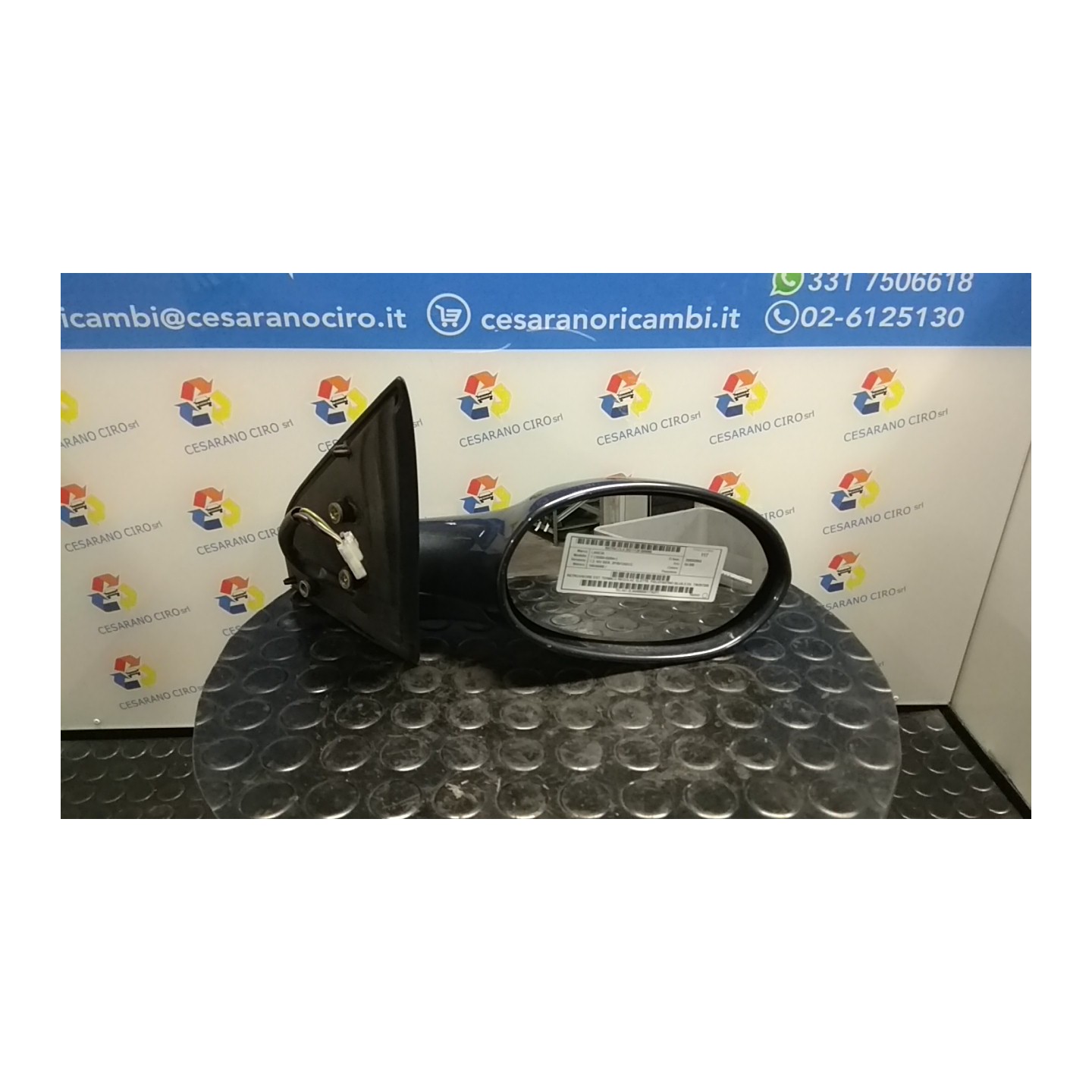 RETROVISORE EST. TERMICO REGOLAZ. ELETTR. P/ELEFANTINO BLU/LS DX. 066 LANCIA Y (10/00-03/04) 188A5000 735257259