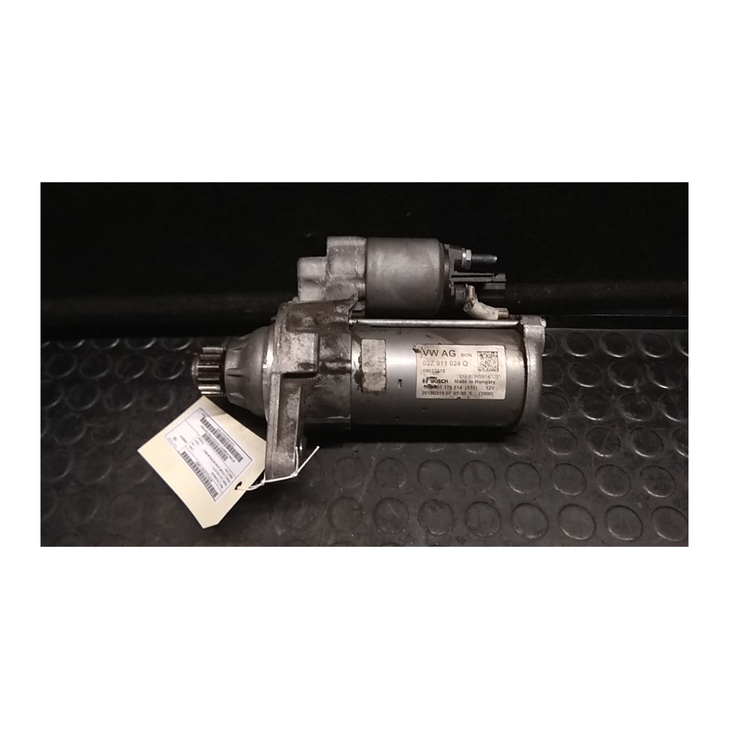 MOTORINO AVVIAMENTO 1.1KW BOSCH P/S&S 027 VOLKSWAGEN GOLF (BQ) (01/17-) CPW 02Z911024Q