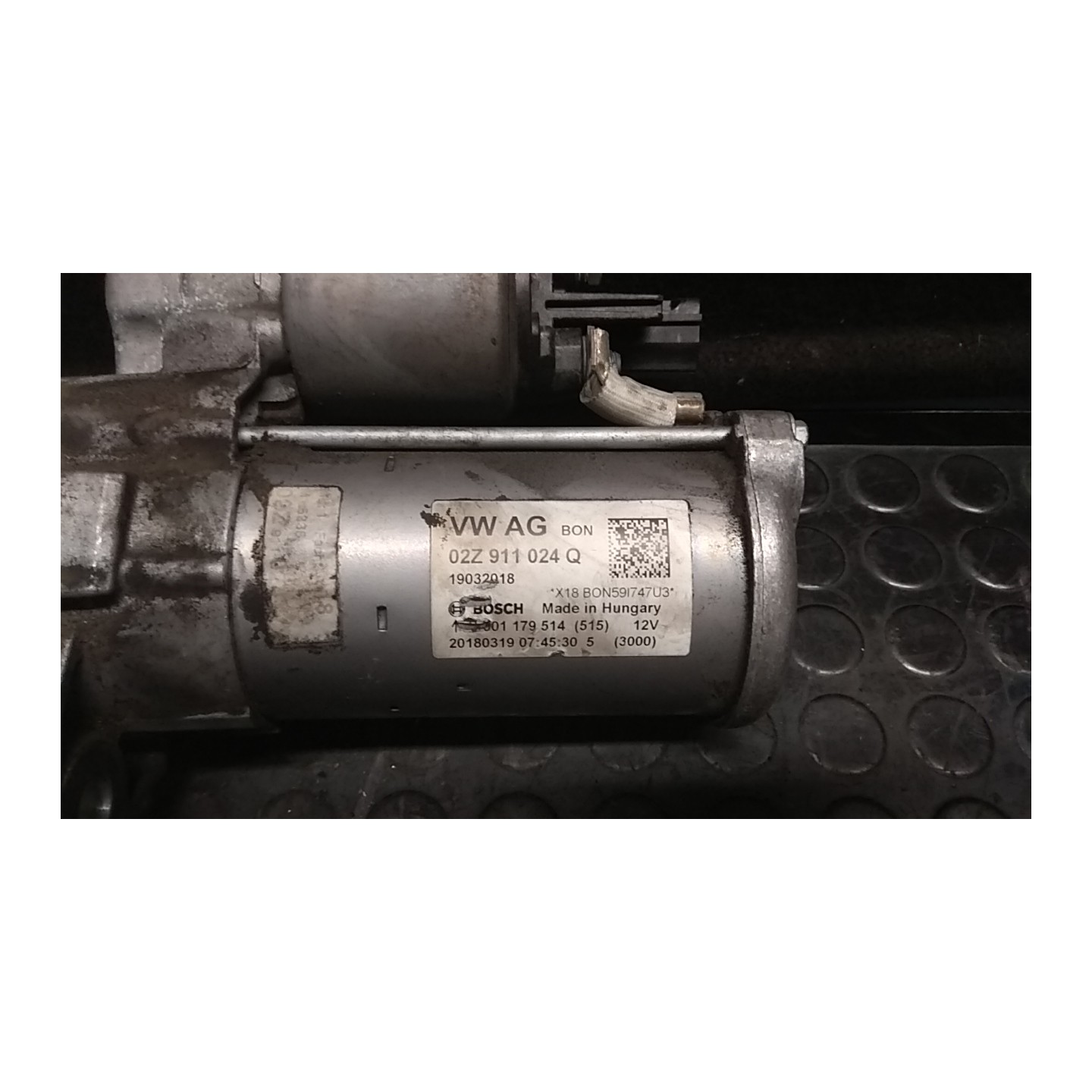 MOTORINO AVVIAMENTO 1.1KW BOSCH P/S&S 027 VOLKSWAGEN GOLF (BQ) (01/17-) CPW 02Z911024Q