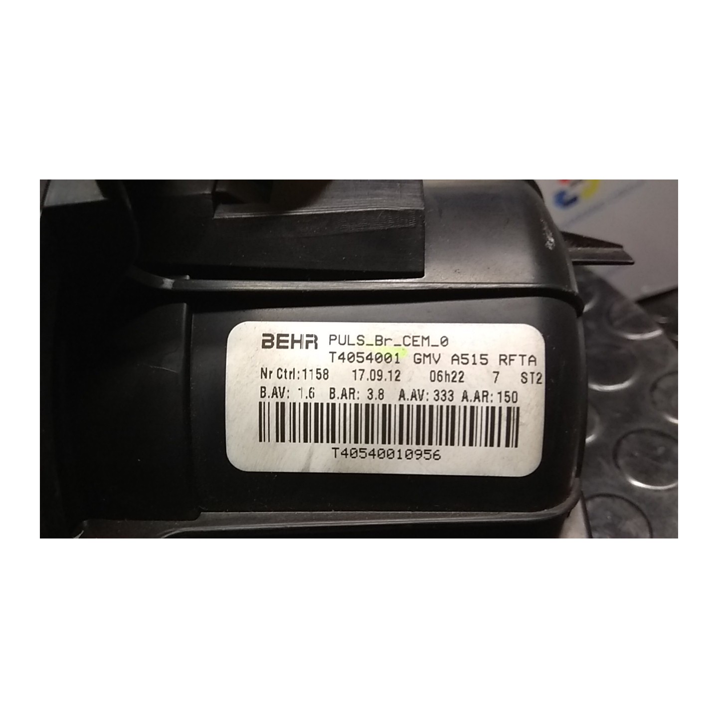 MOTORINO VENTILAZIONE ABITACOLO RAFFREDDAM. AUTOM. 040 CITROEN C3 2A SERIE (A51) (09/09-06/13 8F01 6441CS