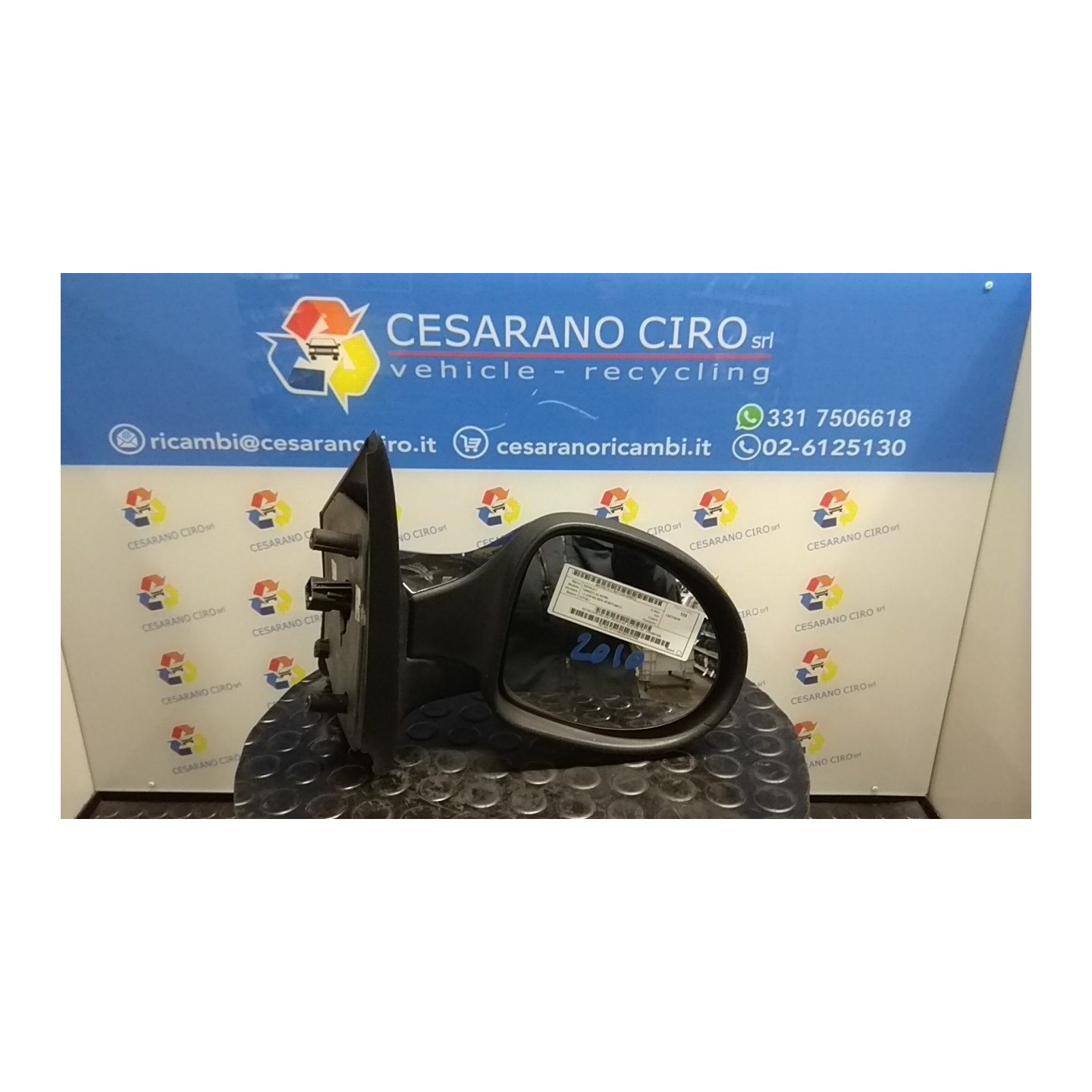 RETROVISORE EST. REGOLAZ. ELETTR. DX. 072 RENAULT TWINGO 2A SERIE (06/07-02/12) D7FA8 7701067335