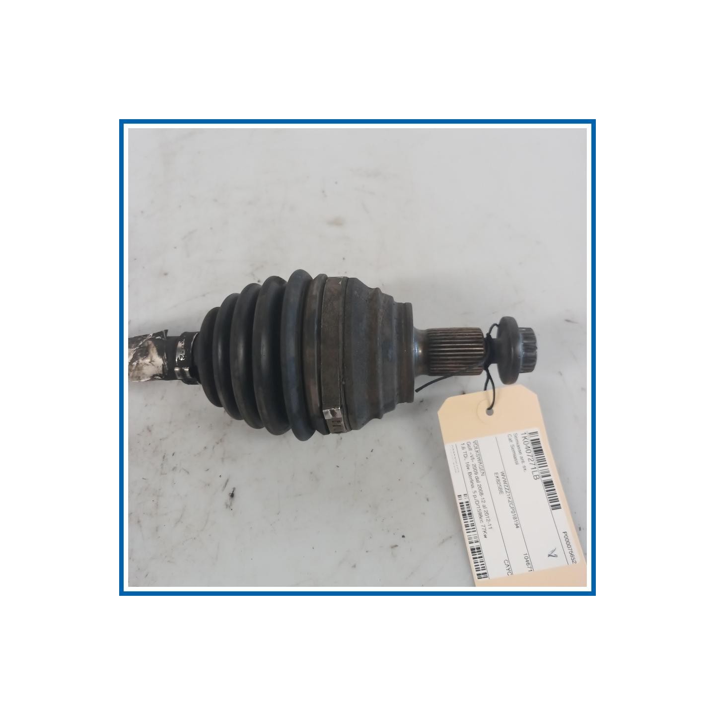 Semiasse ant. sx. VOLKSWAGEN Golf VI