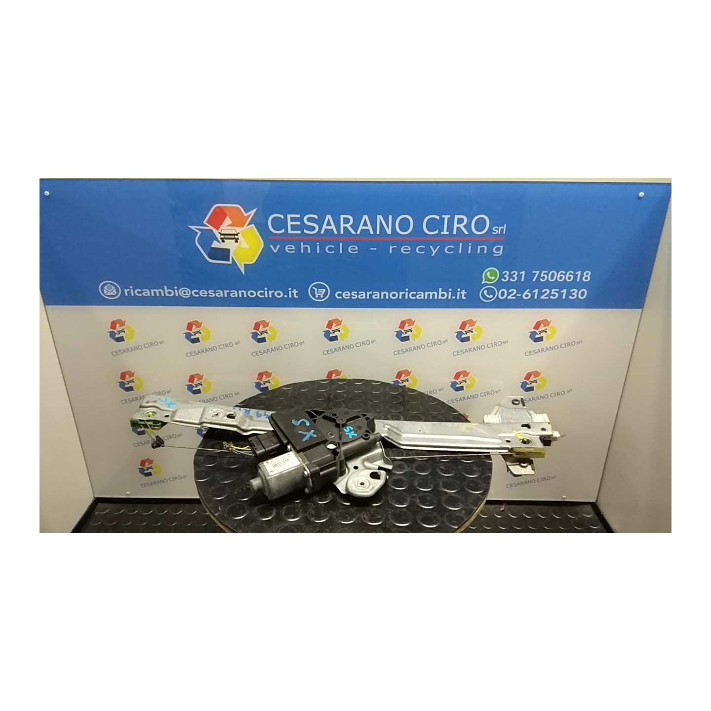 ALZACRISTALLO ELETTR. PORTA ANT. SX. 103 PEUGEOT 308 (08/07-) 9HZ 9221CW