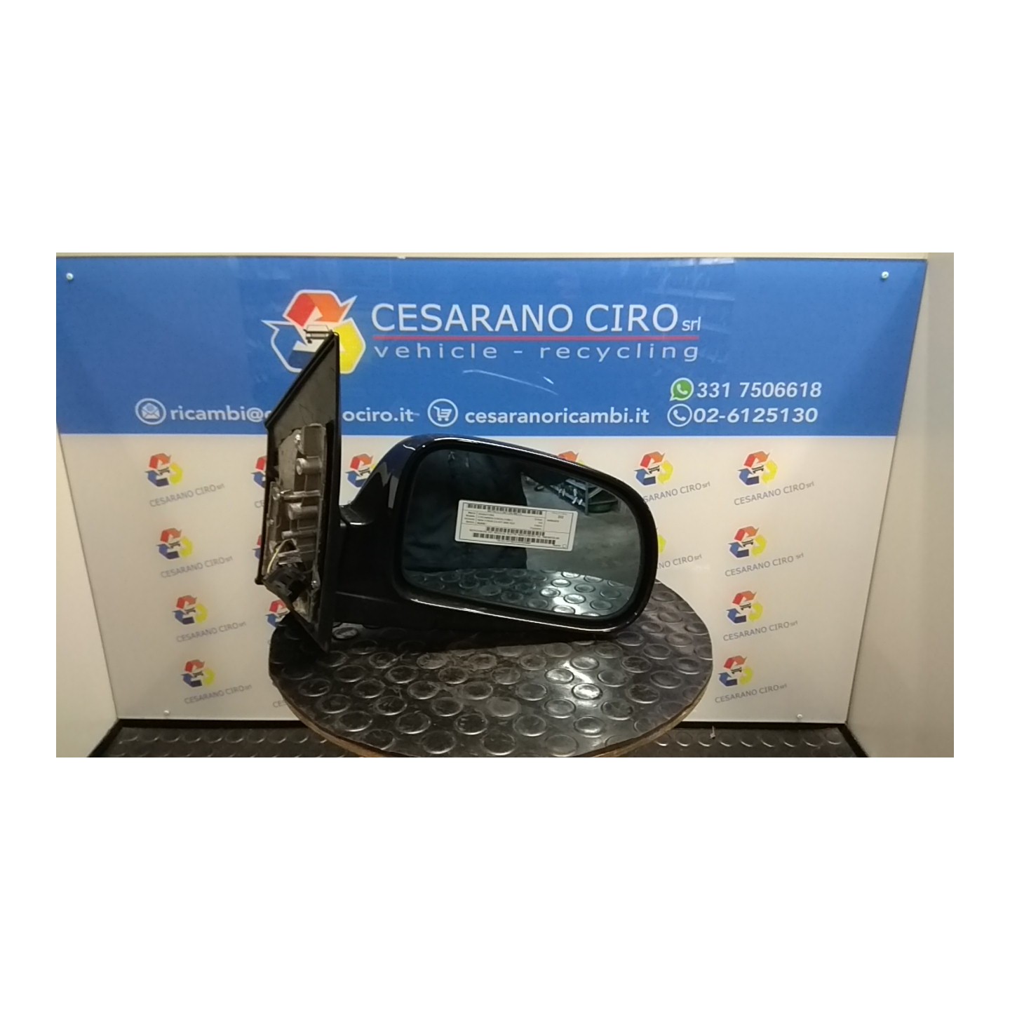 RETROVISORE EST. REGOLAZ. ELETTR. NERO,31/01/07- DX. 113 SSANGYONG KYRON/NEW KYRON (11/05-) 664950 7892109122LAK