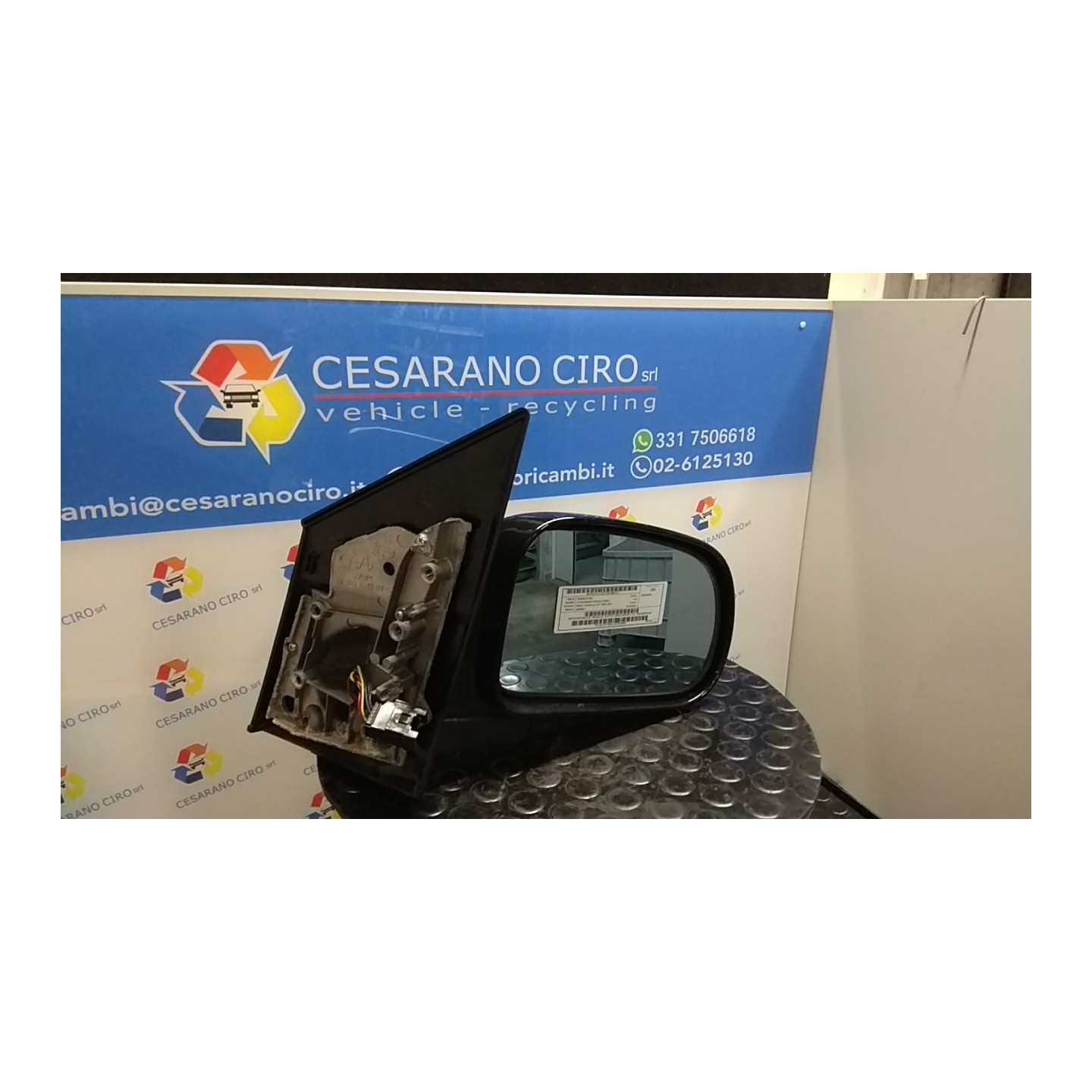 RETROVISORE EST. REGOLAZ. ELETTR. NERO,31/01/07- DX. 113 SSANGYONG KYRON/NEW KYRON (11/05-) 664950 7892109122LAK