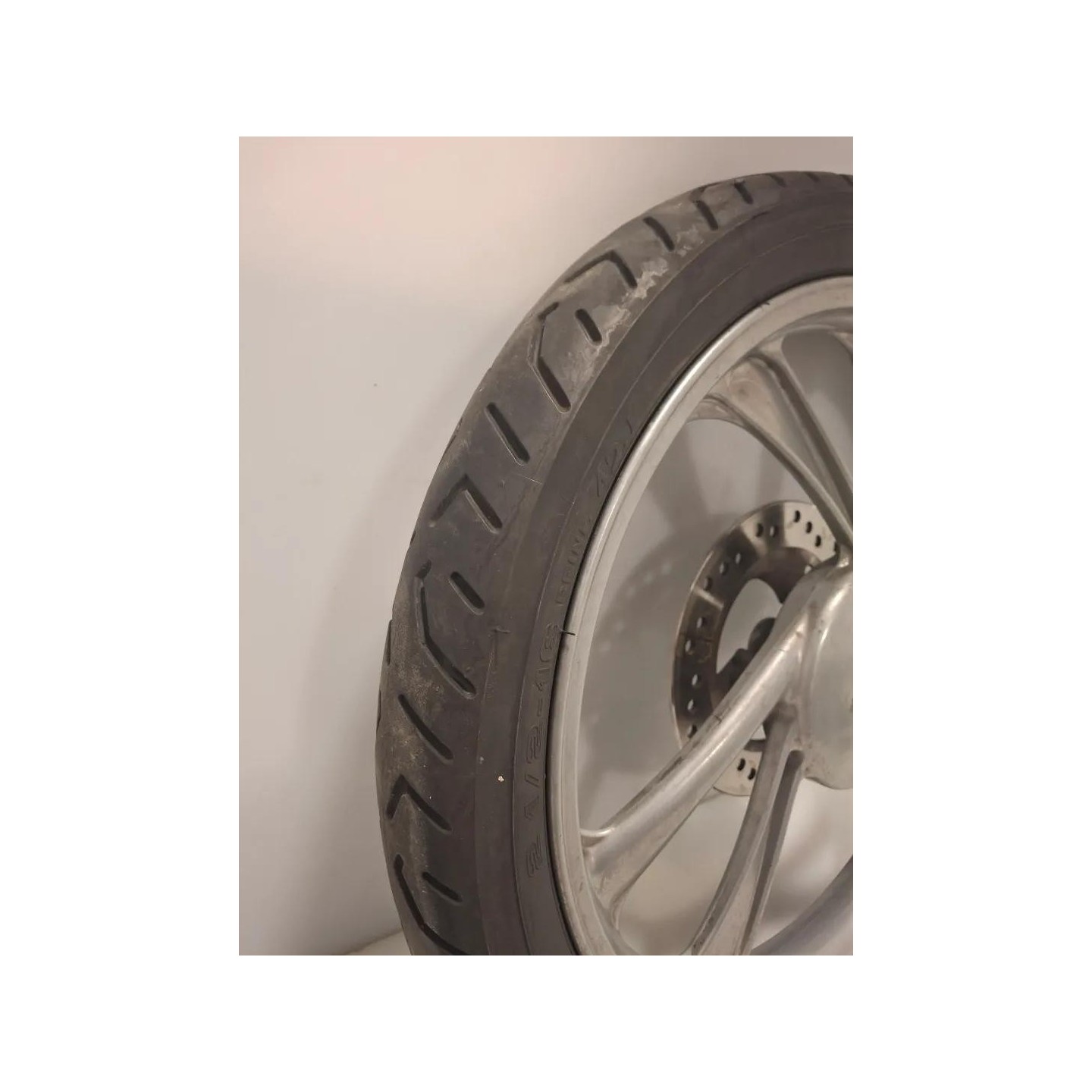Ruota/cerchio ant. con cuscinetti argento NH130M - Honda Sky
