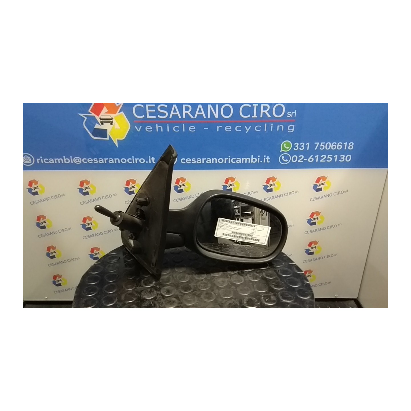RETROVISORE EST. REGOLAZ. MANUALE DX. 068 RENAULT CLIO 2A SERIE (05/01-11/10) D4FG7 8200163302