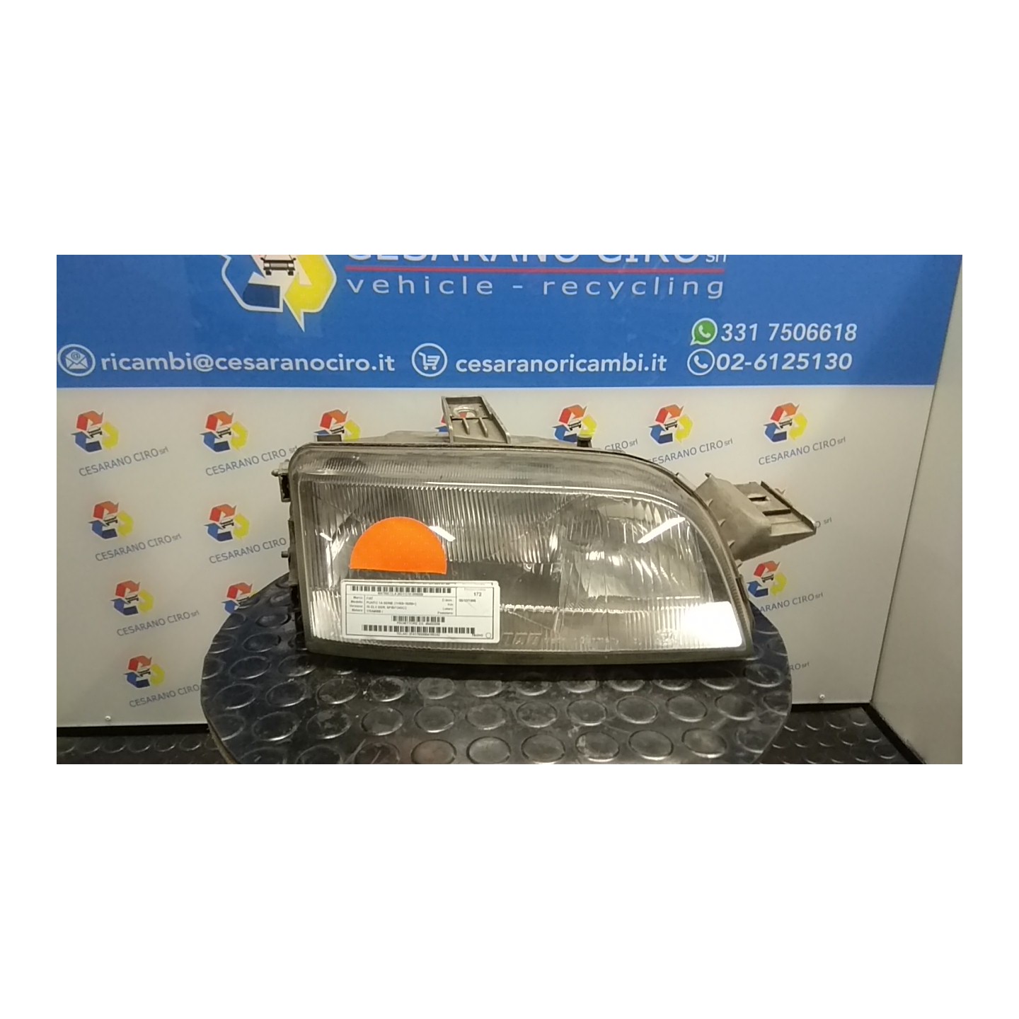 PROIETTORE DX. 009 FIAT PUNTO 1A SERIE (11/93-10/99) 176A8000 46433209