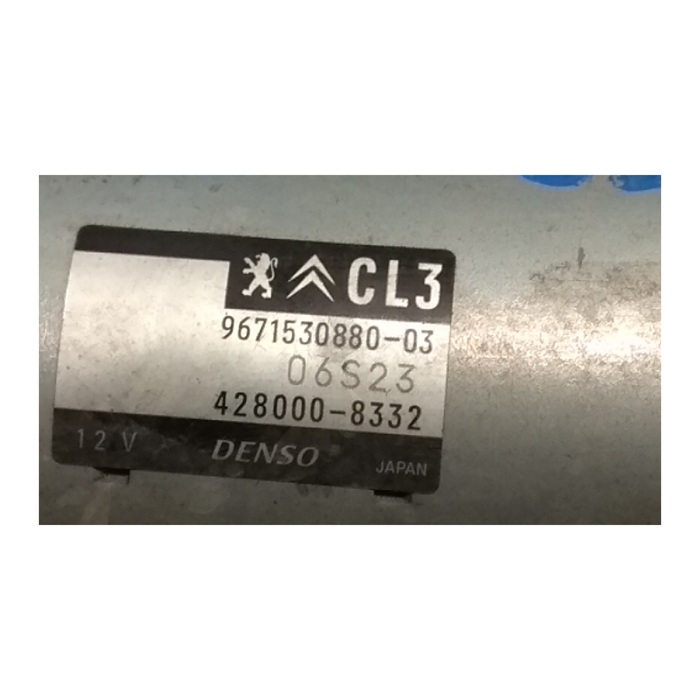 MOTORINO AVVIAMENTO CLASSE 3 DENSO 034 CITROEN C3 2A SERIE (A51) (03/13-) HM01 9688477380
