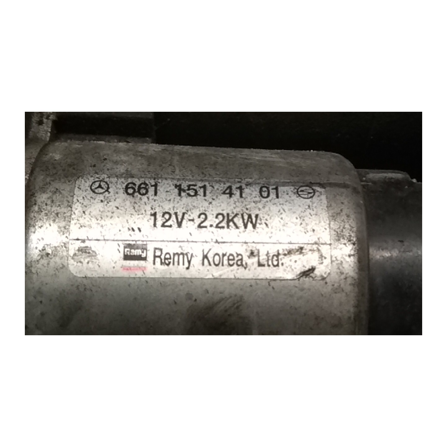 MOTORINO AVVIAMENTO 036 SSANGYONG KYRON/NEW KYRON (11/05-) 664950 6611514101