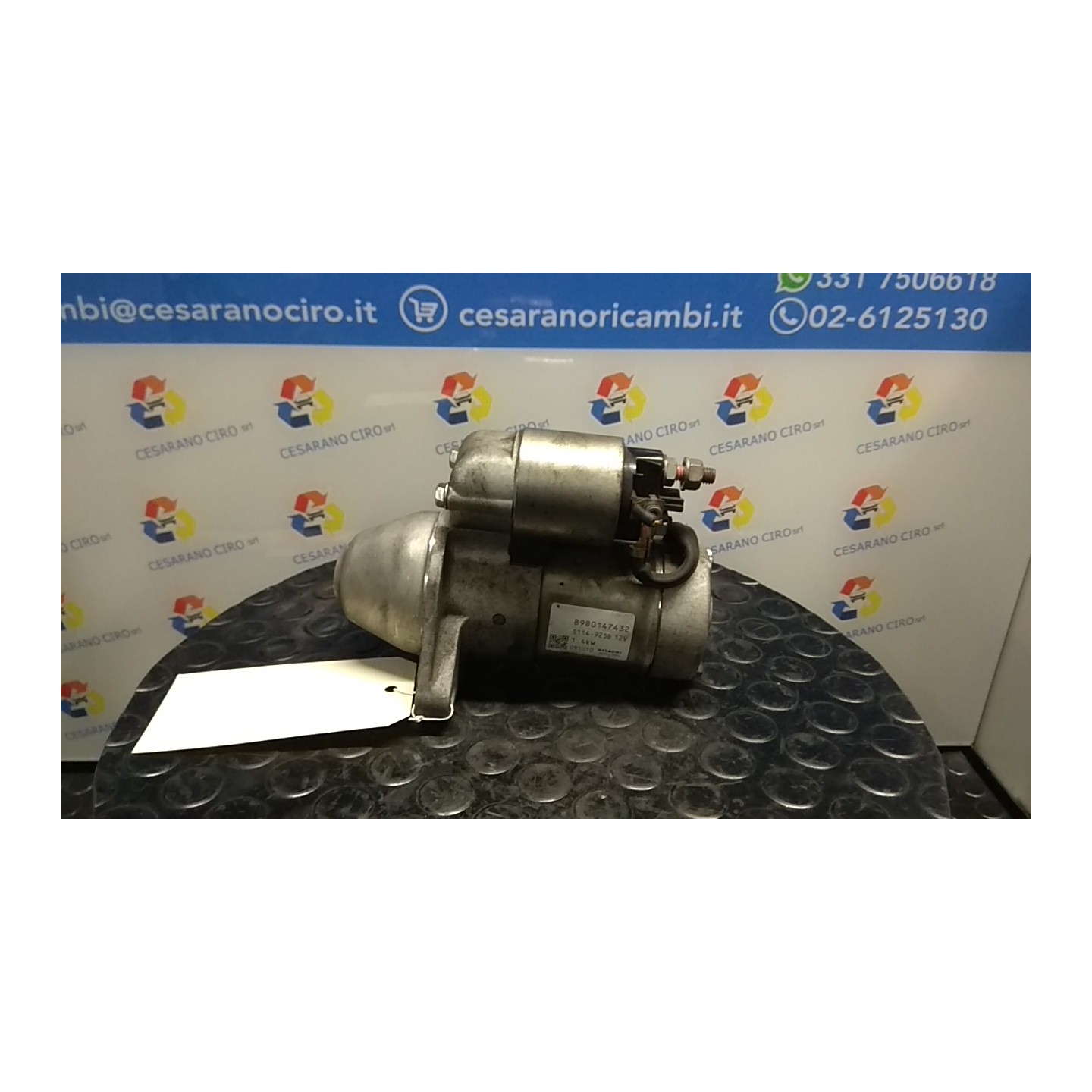 MOTORINO AVVIAMENTO 044 OPEL ASTRA (P10) (10/09-06/18) A17DTR 98014743