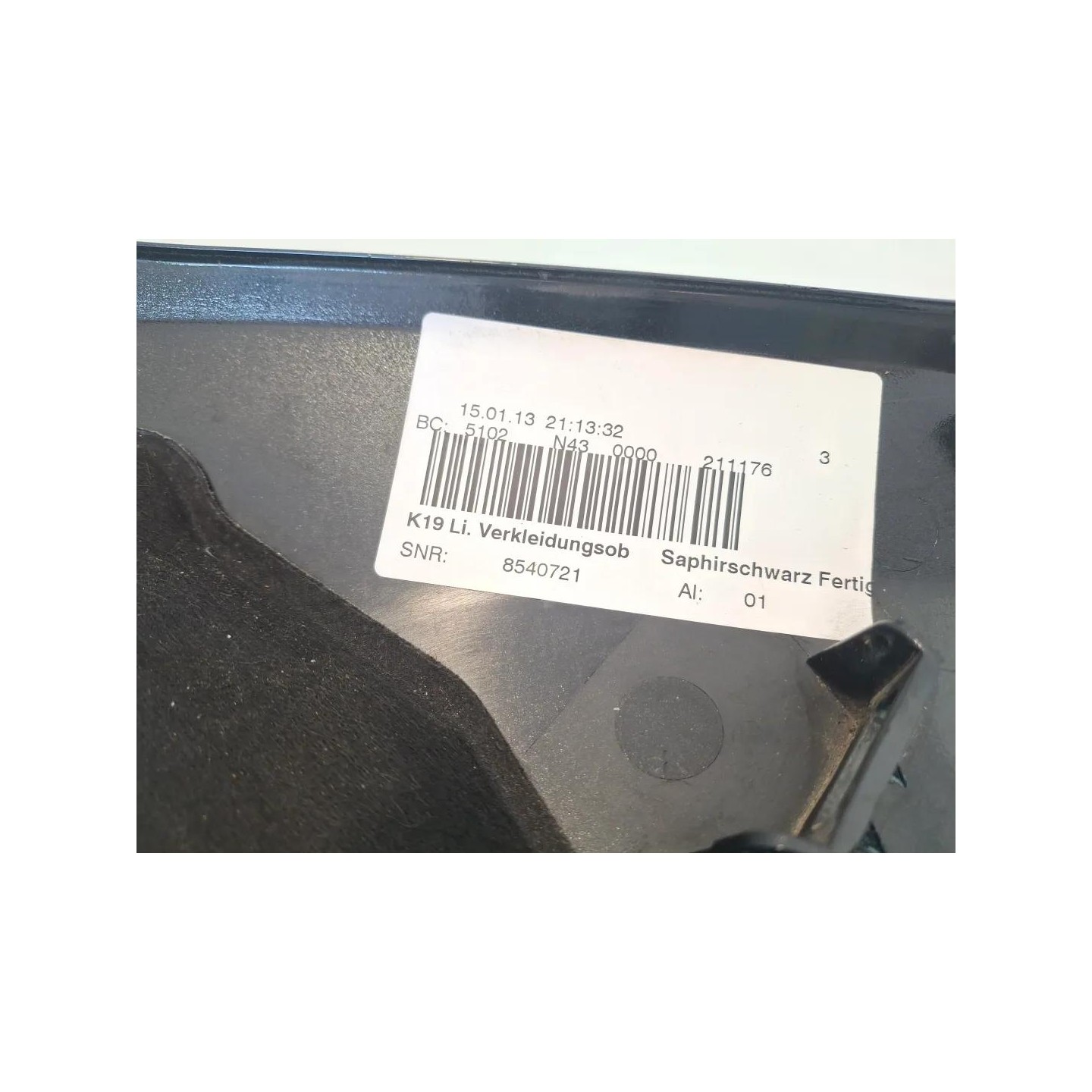 Carenatura fianco ant. sup. sx. nero/zaffiro - Bmw C 650 GT (133) (E3) (12-15)