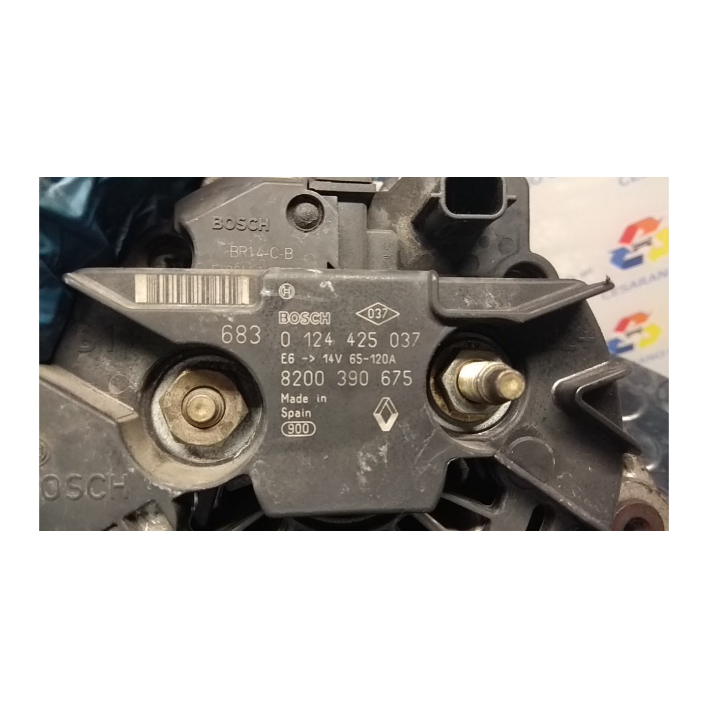 ALTERNATORE BOSCH 120AMP 078 RENAULT MODUS 1A SERIE (09/04-01/08) K9KN7 231008578R