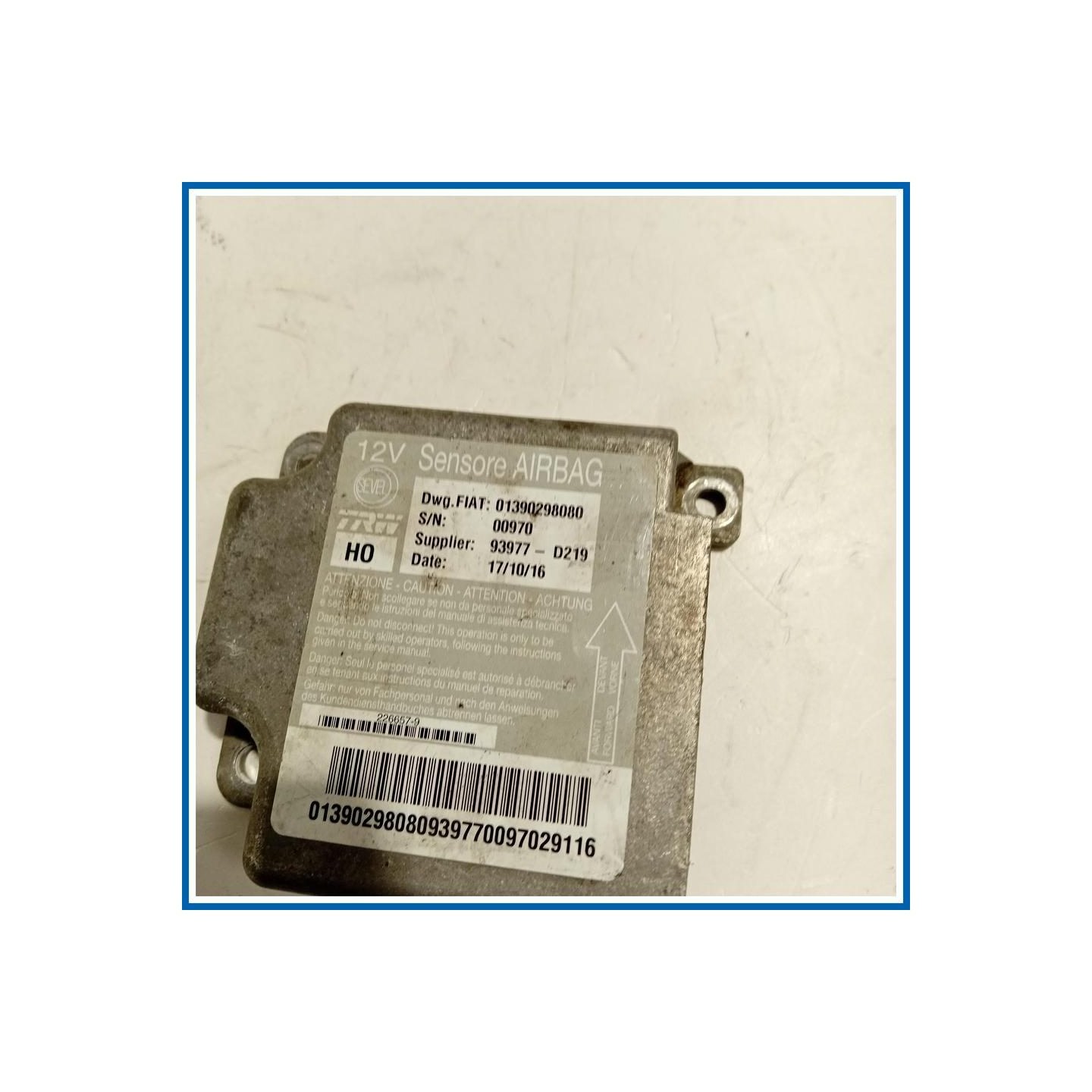 Air Bag e cinture di sicurezza FIAT Ducato 290
