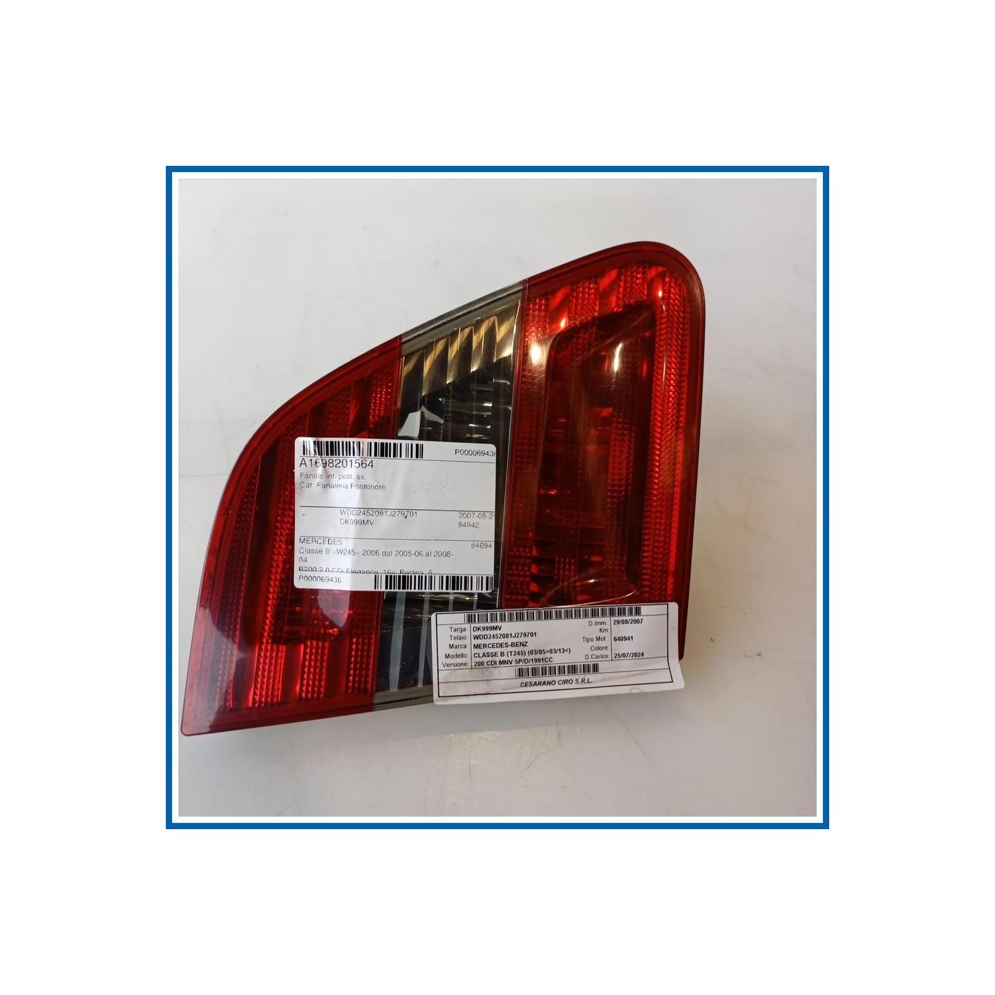 Fanaleria MERCEDES Classe B W245