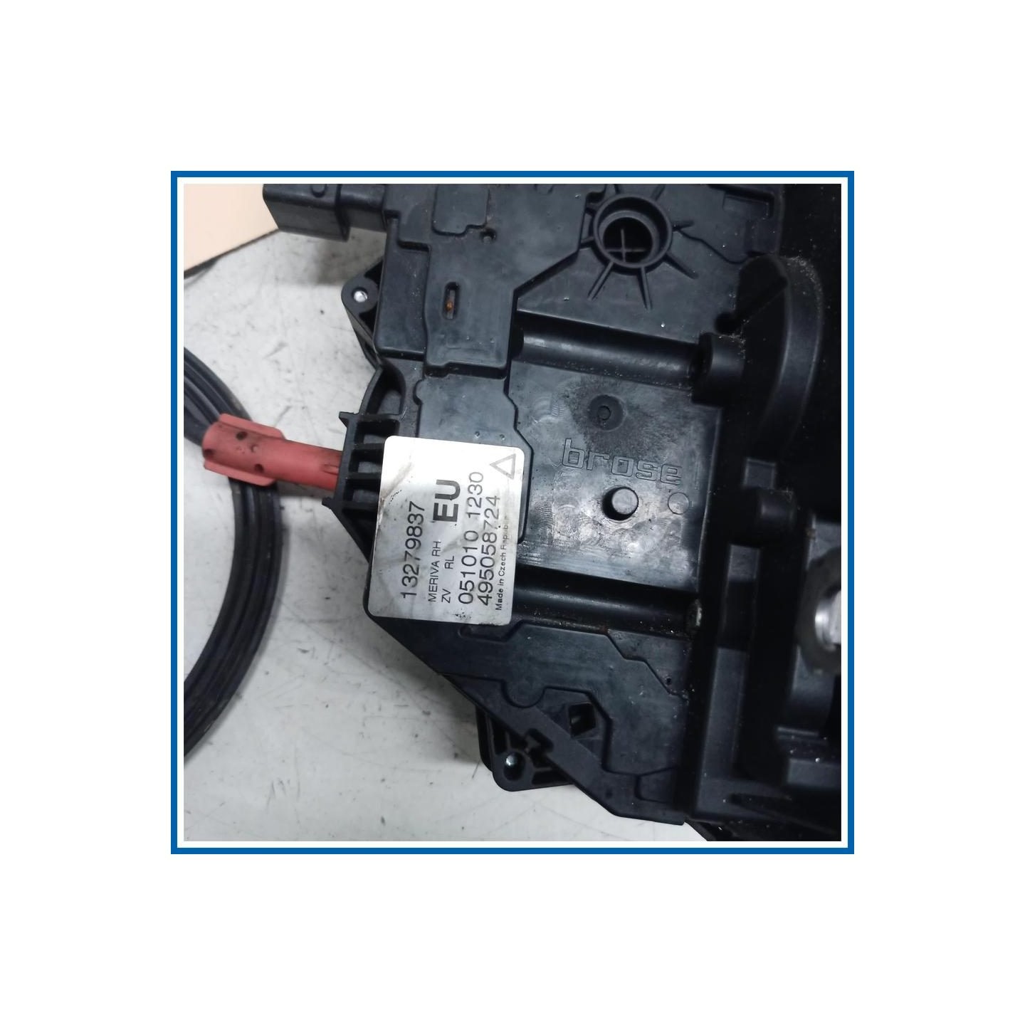 Serrature interne OPEL Meriva B 1.4 Twinport, 16v. 75 A14XER 74Kw Multispace, 5 p. 2010-03 - 2013-12 13432377